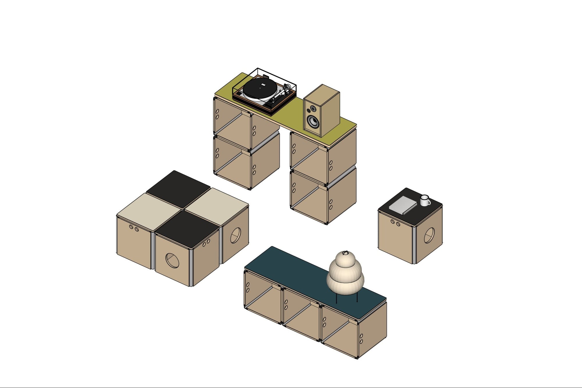 Kubo modular box lid