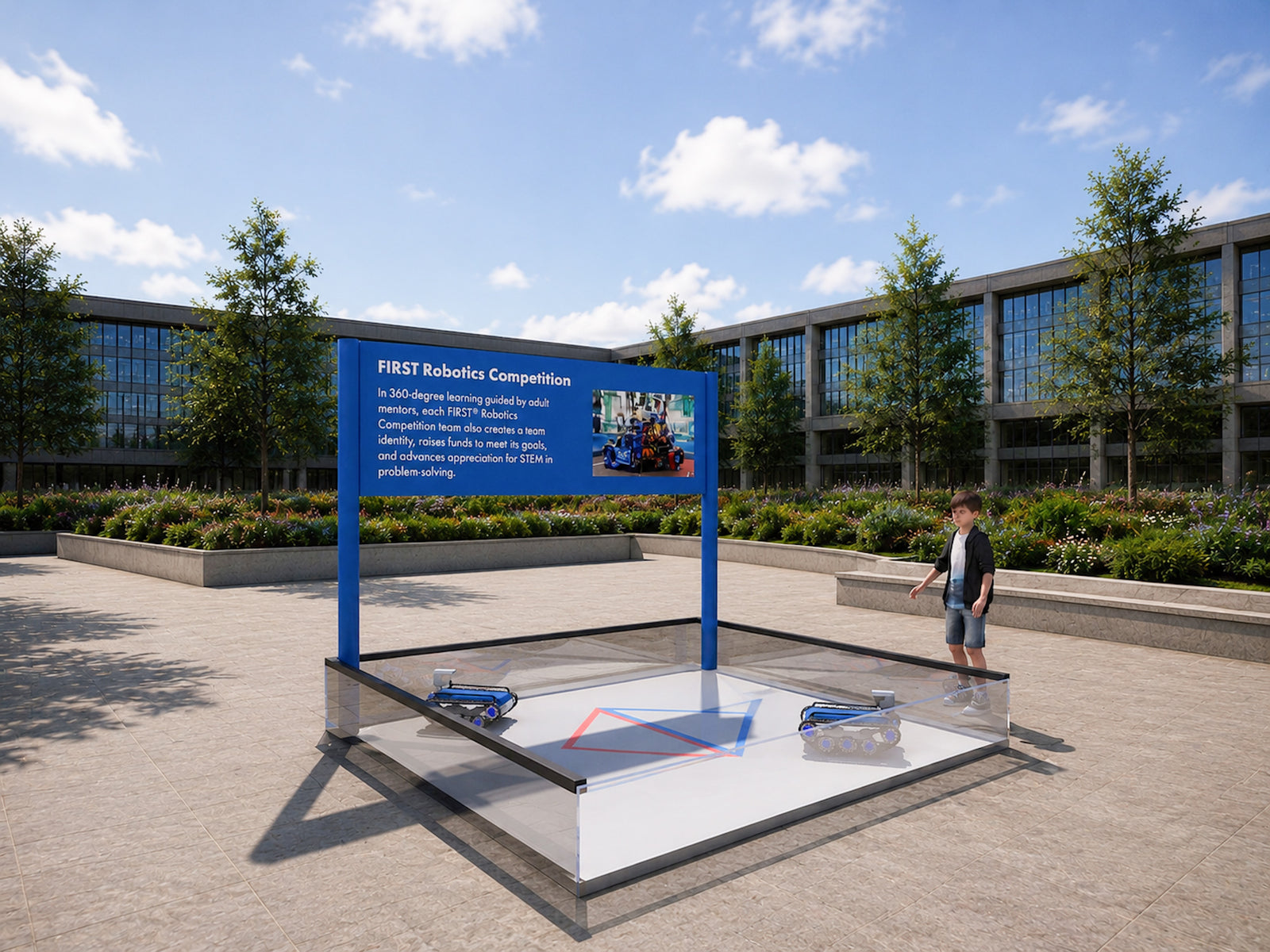 A self-contained mobile installation for FIRST Robotics. - 4