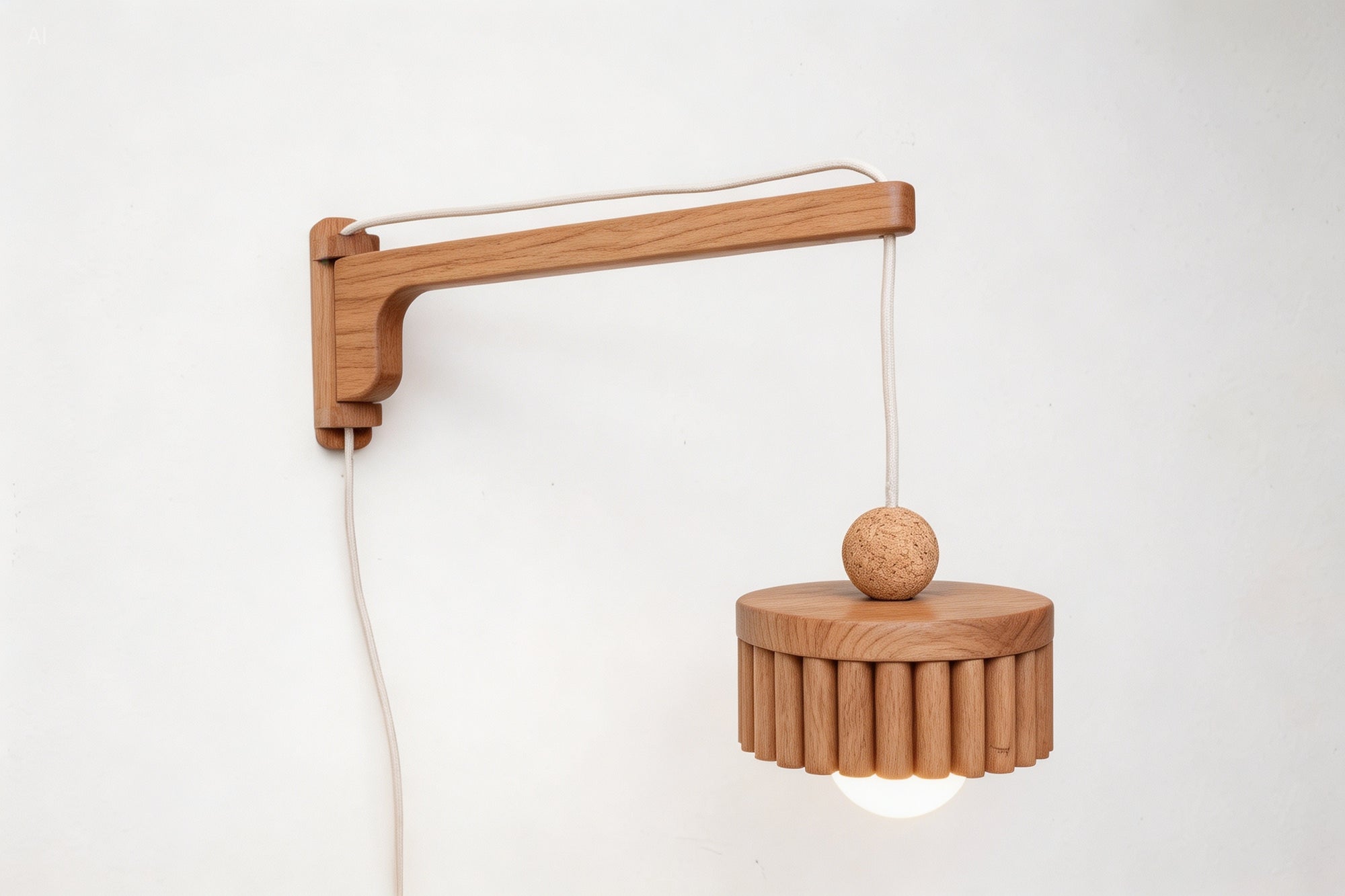 Log Swing Wall-Mounted Pendant Light