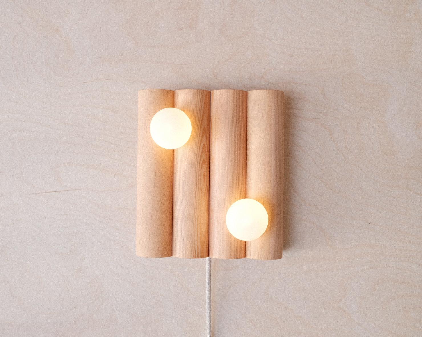 Pillar Plug-In Wall Sconce