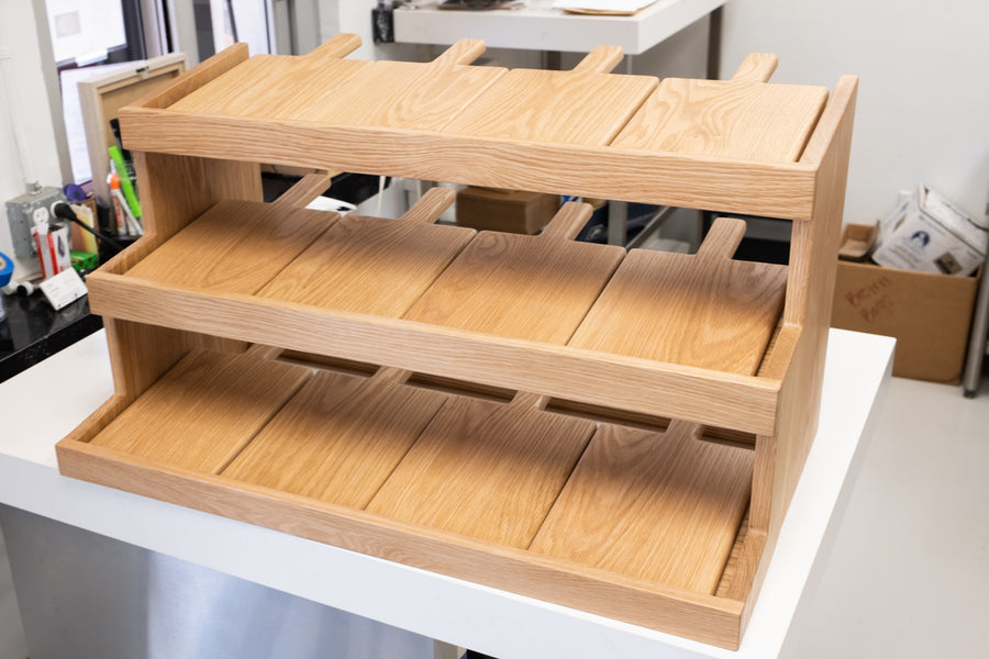 Pastry Display Shelf with Serving Paddle