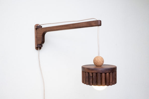 Log Swing Wall-Mounted Pendant Light