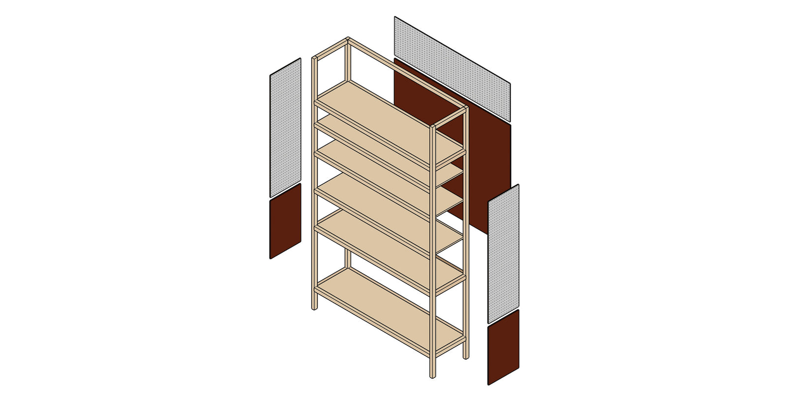 Kids Toy Display Shelf - 4