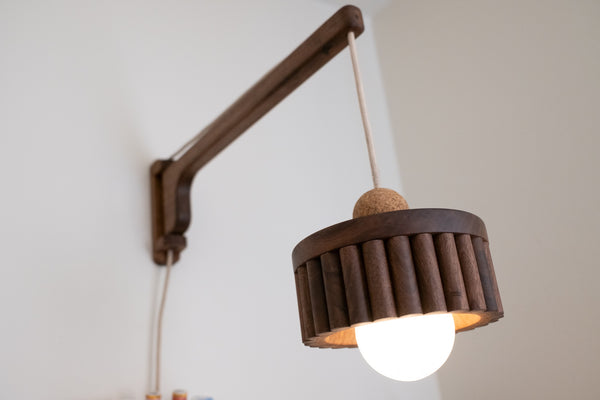 Log Swing Wall-Mounted Pendant Light