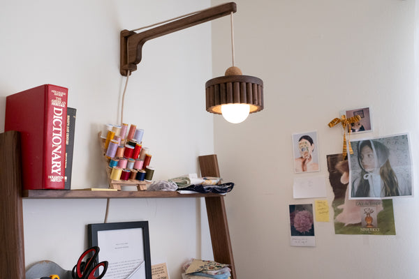 Log Swing Wall-Mounted Pendant Light