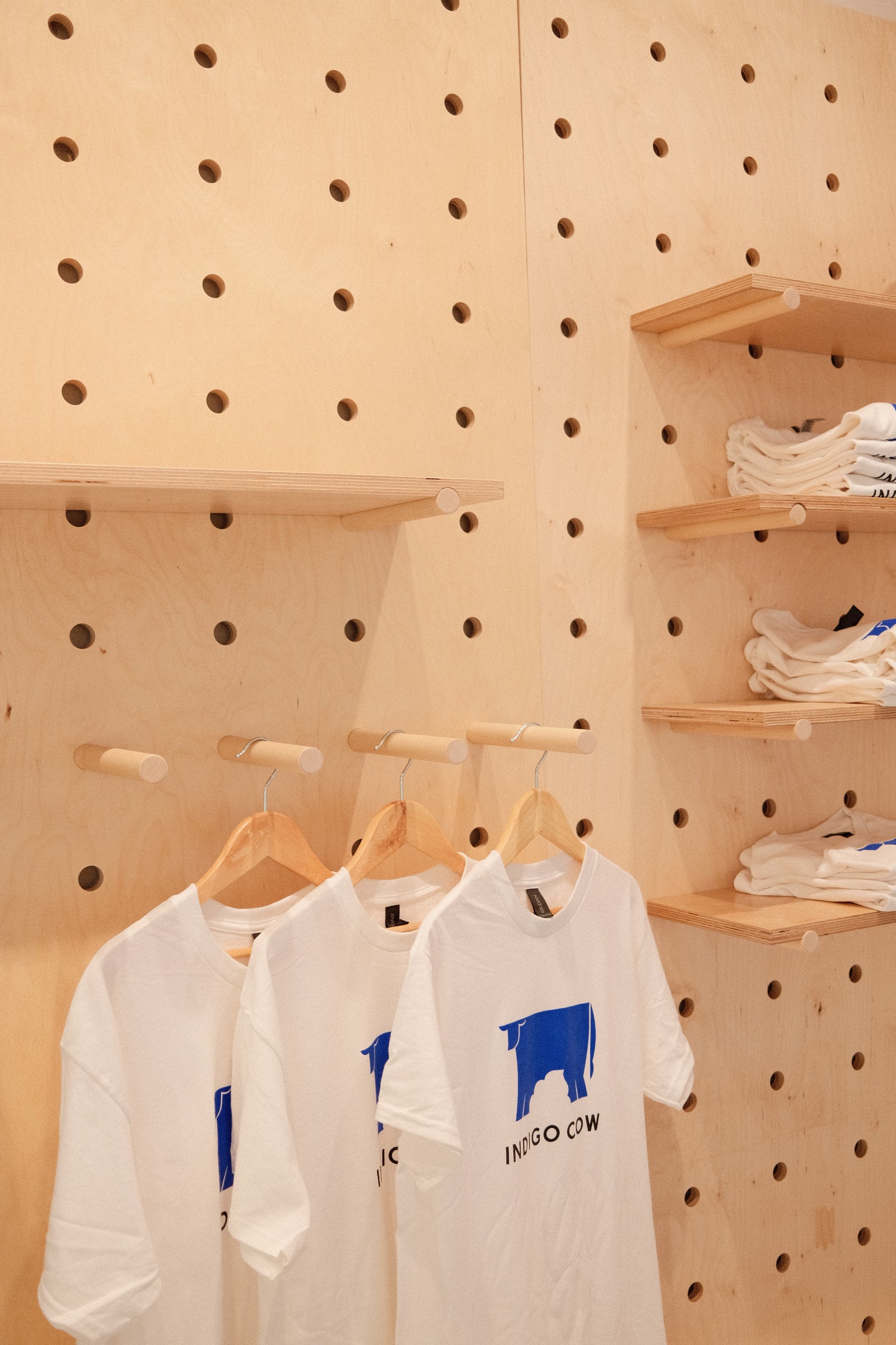Pegboard Unit and Waste Bin for Indigo Cow — Sawtelle, LA - 3
