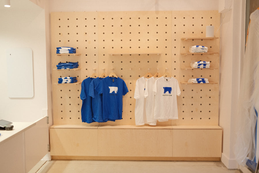Pegboard Unit and Waste Bin for Indigo Cow — Sawtelle, LA
