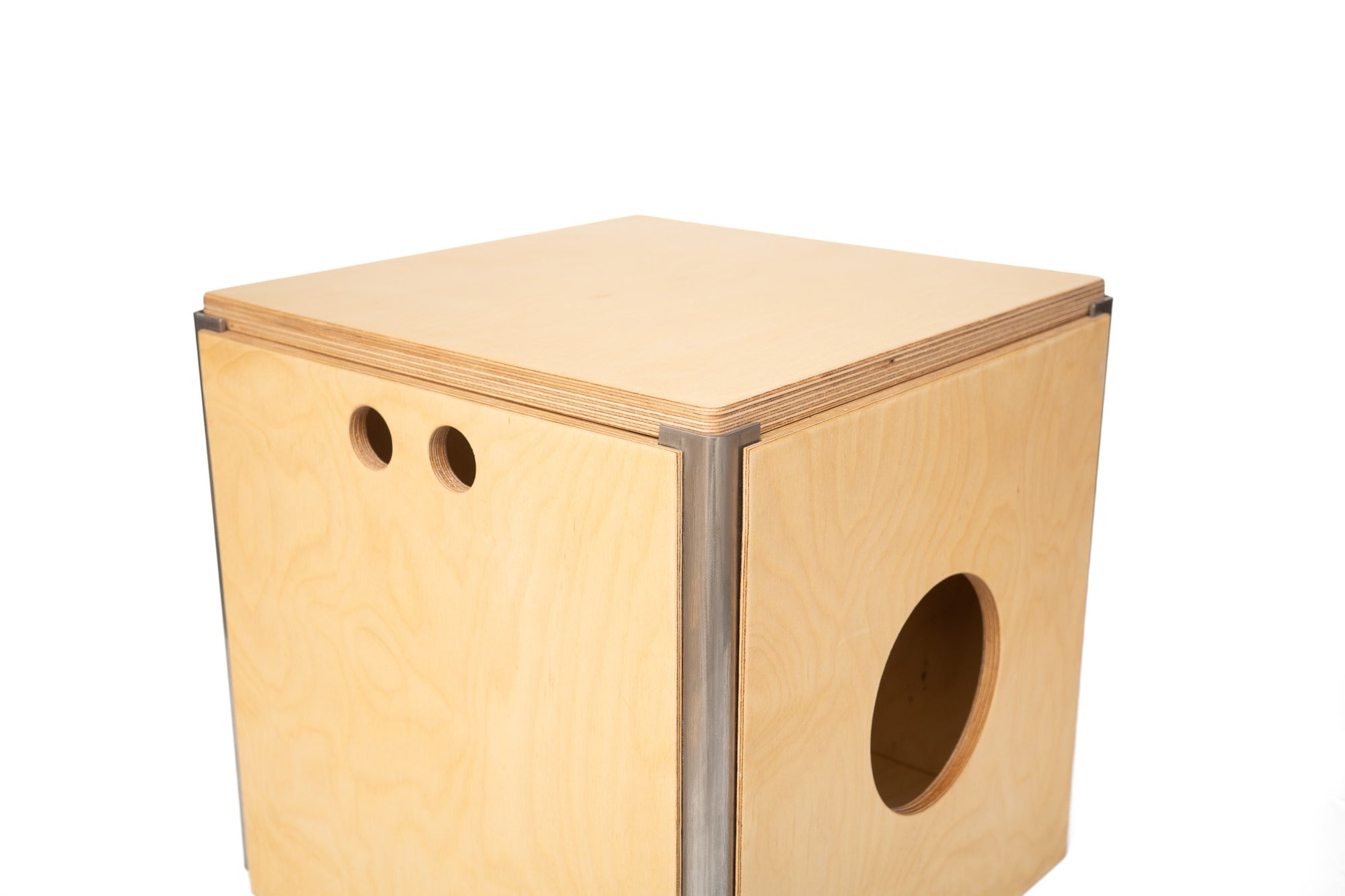 Two Kubo crates combined as custom shelving system