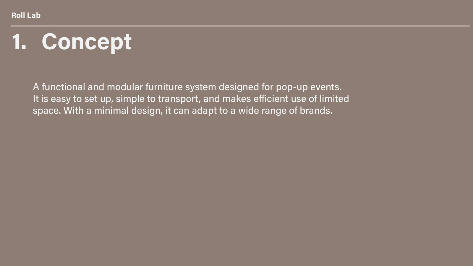 Roll Lab — Modular Retail System - 2