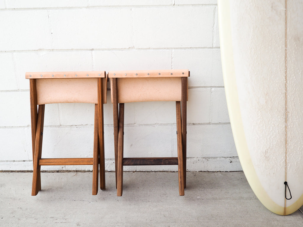 Foldable Leather Stool
